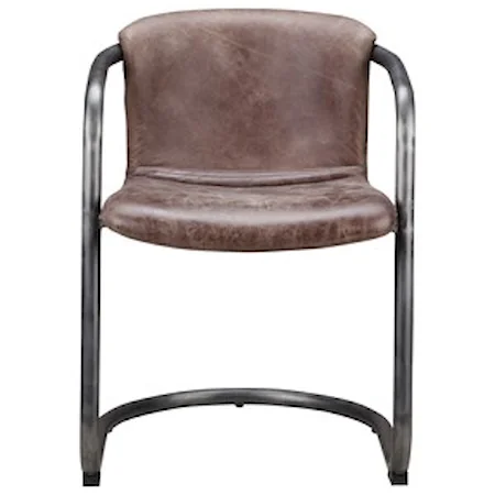 Freeman Dining Chair with Leather Seat